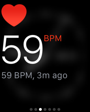 My Heart rate as I write these words. It took a good 30 seconds for this to come through.